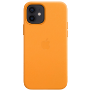 photo Husă pentru smartphone iPhone 12/ 12 Pro MagSafe Back/ Piele/ Yellow