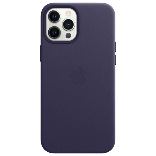 Husă pentru smartphone iPhone 12 Pro Max Back/ Piele/ Purple photo 2