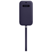 photo Husă pentru smartphone iPhone 12 Pro Max MagSafe/ Piele/ Purple