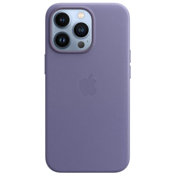 Husă pentru smartphone iPhone 13 Pro Back/ Piele/ Purple photo 2