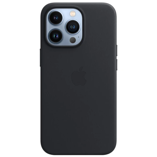 Чехол для смартфона iPhone 13 Pro Max Back/ Кожа/ Черный photo 2
