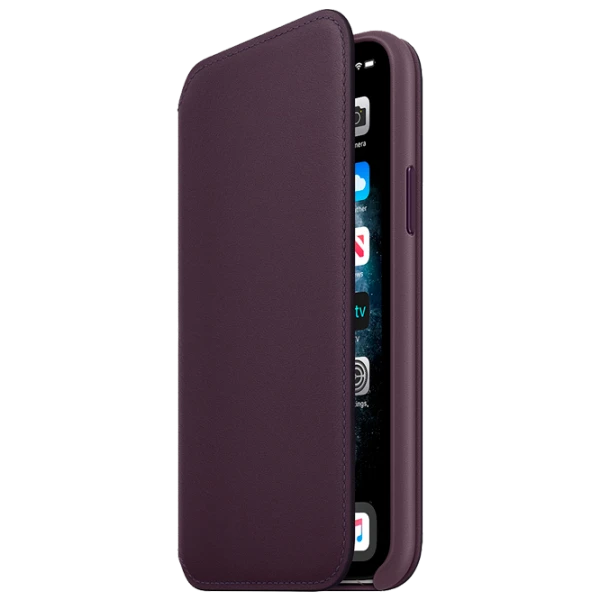 Husă pentru smartphone iPhone 11 Pro Flip Cover/ Leather/ TPU/ Purple photo 2