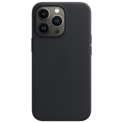 photo Husă pentru smartphone iPhone 13 Pro Back/ Piele/ Black