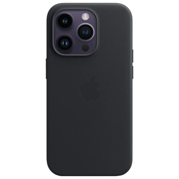 Husă pentru smartphone iPhone 14 Pro MagSafe Back/ Piele/ Black photo 1