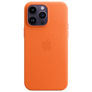 photo Husă pentru smartphone iPhone 14 Pro Max MagSafe Back/ Piele/ Orange