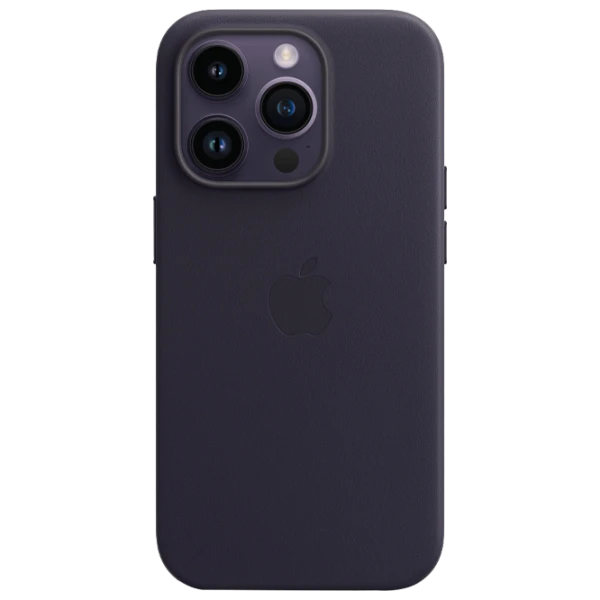 Husă pentru smartphone iPhone 14 Pro MagSafe Back/ Piele/ Purple photo 1