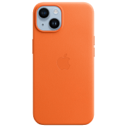 photo Husă pentru smartphone iPhone 14 MagSafe Back/ Piele/ Orange