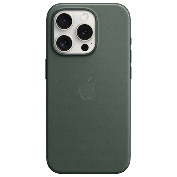 Чехол для смартфона iPhone 15 Pro MagSafe Back/ FineWoven/ Зелёный photo 1
