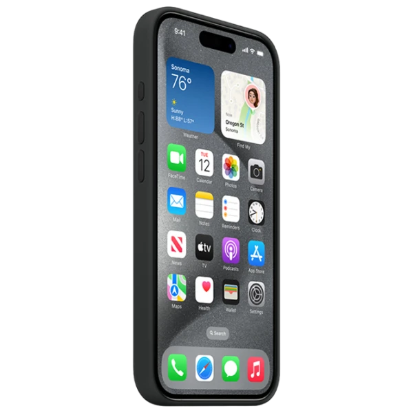 Чехол для смартфона iPhone 15 Pro MagSafe Back/ TPU/ Черный photo 3