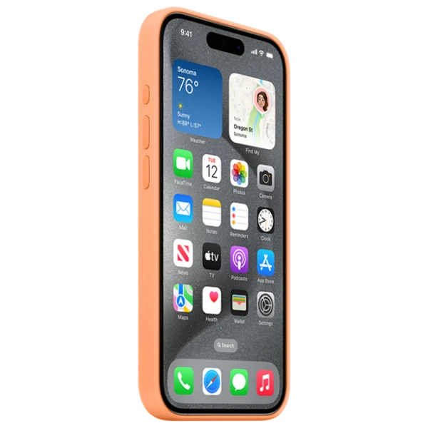 Чехол для смартфона iPhone 15 Pro MagSafe Back/ TPU/ Оранжевый photo 3