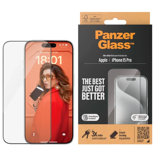 Защитное стекло Apple iPhone 15 Pro PanzerGlass photo 3