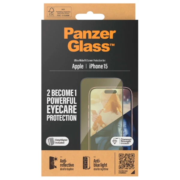 Защитное стекло Apple iPhone 15 PanzerGlass photo 4