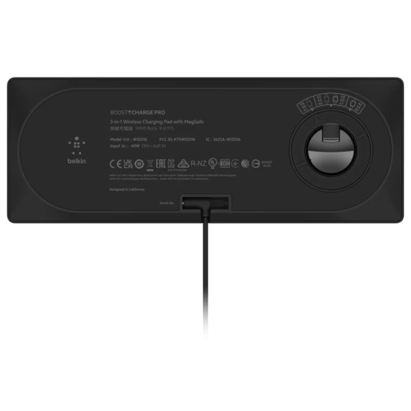 Încărcător wireless Belkin BoostCharge Pro 15 W/ Black photo 4