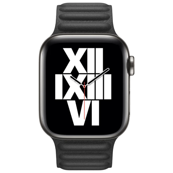 Curelușă Apple Watch S/ M Leather/ 38/ 40 mm/ Black photo 2