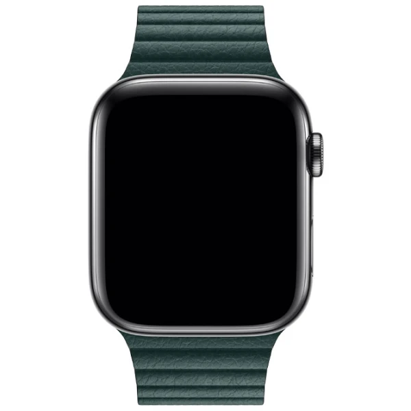 Curelușă Apple Watch Loop Leather/ 42/ 44 mm/ Green Forest photo 3