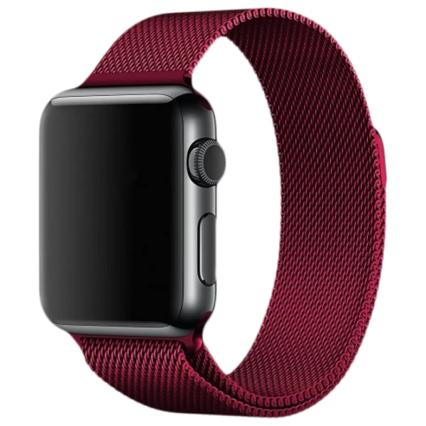 Curelușă Apple Watch Milanese Loop Steel/ 42/ 44 mm/ Bordo photo 1