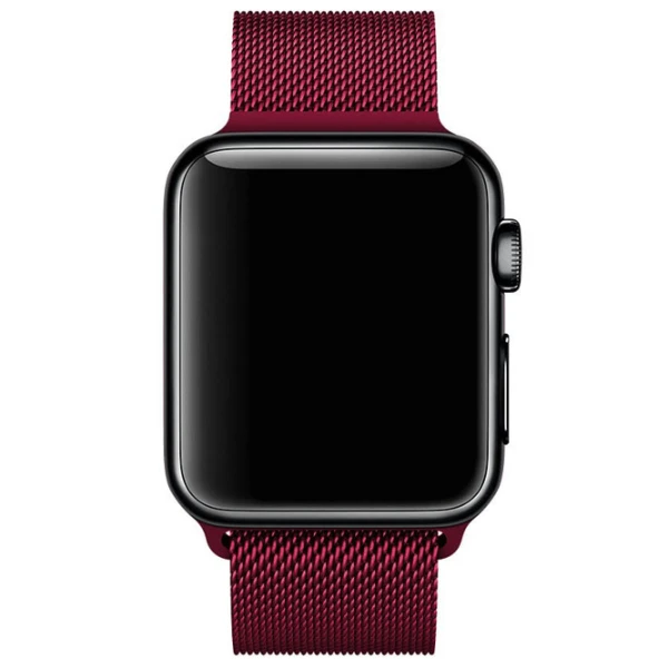 Curelușă Apple Watch Milanese Loop Steel/ 42/ 44 mm/ Bordo photo 2