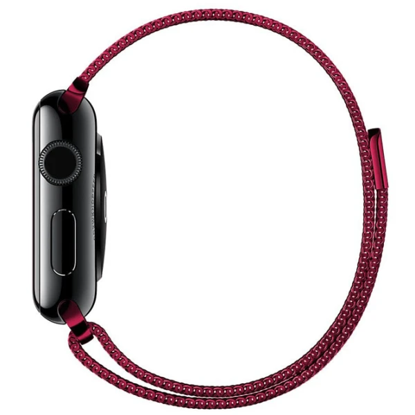 Curelușă Apple Watch Milanese Loop Steel/ 42/ 44 mm/ Bordo photo 3