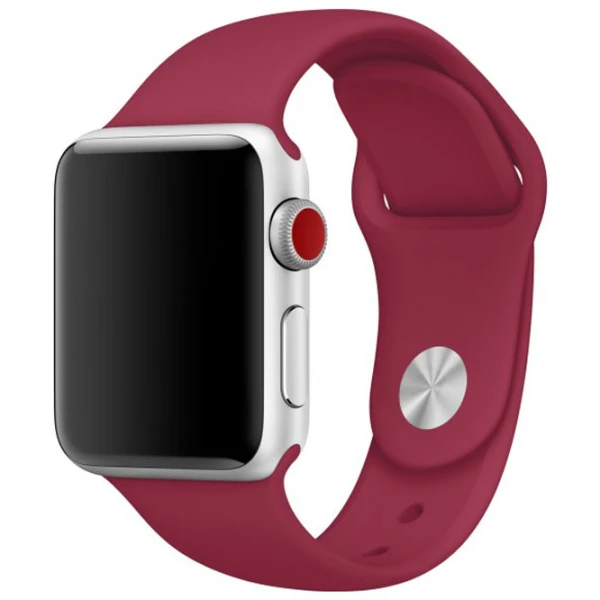 Curelușă Apple Watch S/ M & M/ L Silicon/ 38/ 40 mm/ Marsala photo 2