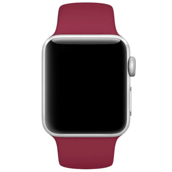 Curelușă Apple Watch S/ M & M/ L Silicon/ 38/ 40 mm/ Marsala photo 3