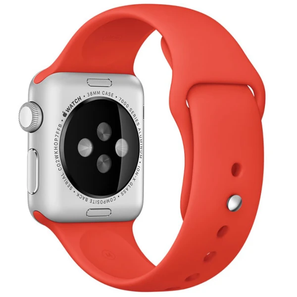 Curelușă Apple Watch S/ M & M/ L Silicon/ 38/ 40 mm/ Orange Pine photo 3