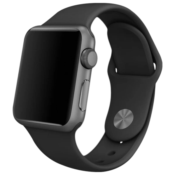 Curelușă Apple Watch S/ M & M/ L Silicon/ 42/ 44 mm/ Black photo 1