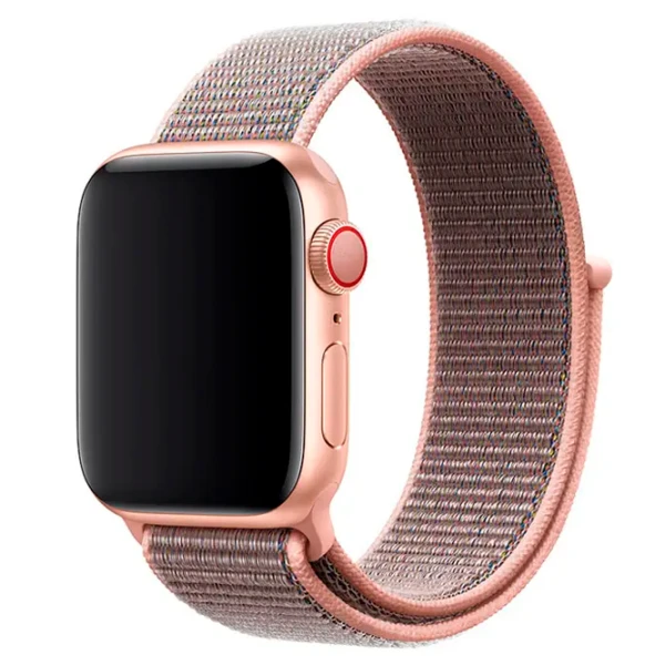 Curelușă Apple Watch Sport Loop Nailon/ 38, 40 mm/ Pink Sand photo 2
