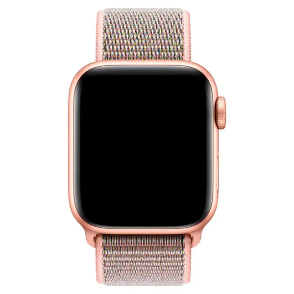 Curelușă Apple Watch Sport Loop Nailon/ 38, 40 mm/ Pink Sand photo 3