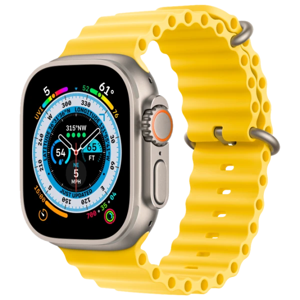 Curelușă Apple Watch Ocean Band 49 mm/ Yellow photo 1