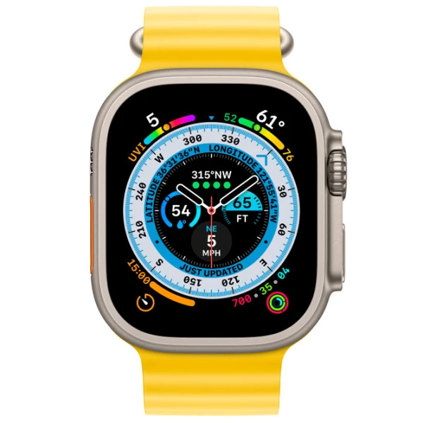 Curelușă Apple Watch Ocean Band 49 mm/ Yellow photo 3