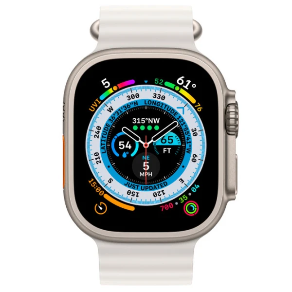 Curelușă extensie Apple Watch Ocean Band Silicon/ 49 mm/ White photo 3