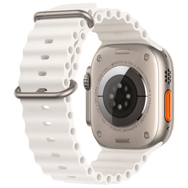 Curelușă extensie Apple Watch Ocean Band Silicon/ 49 mm/ White photo 4