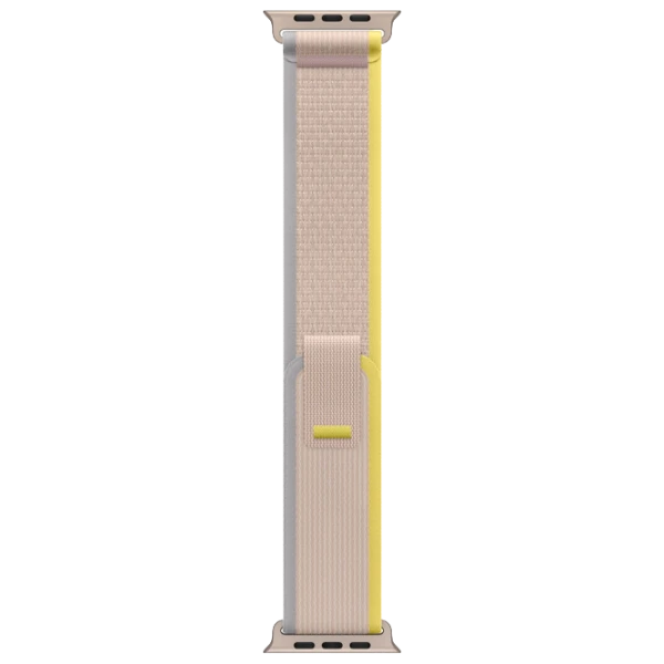 Ремень Apple Watch Trail Loop Nailon/ 49 мм/ Бежевый Желтый/ Серый photo 1