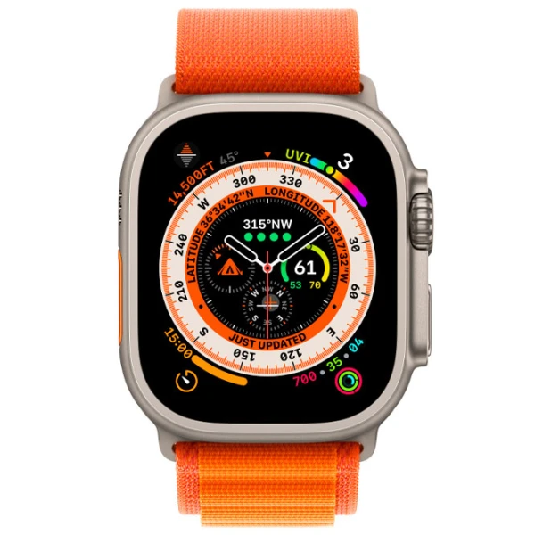 Curelușă Apple Watch Alpine Loop Nailon/ 49 mm/ Orange photo 3