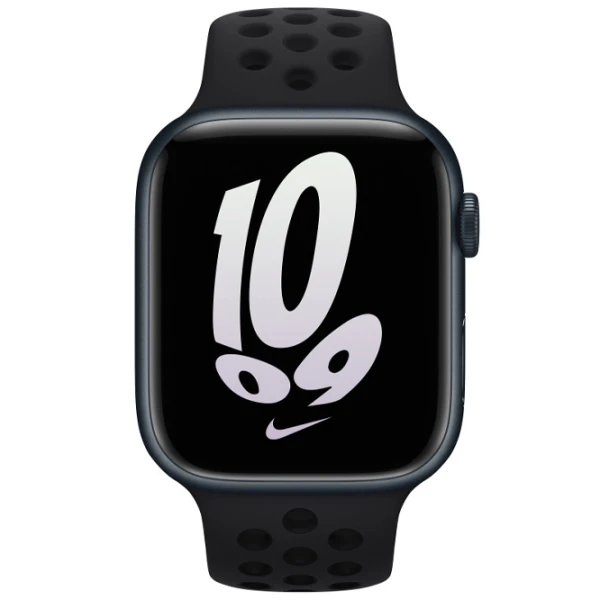 Curelușă Apple Watch Watch Nike Sport Fluoroelastomer/ 42, 44, 45 mm/ Black Anthracite photo 2
