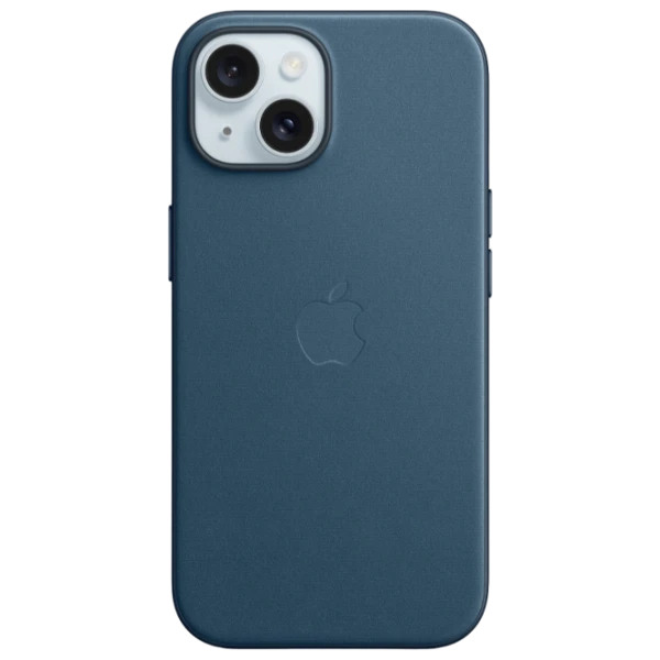 Husă pentru smartphone iPhone 15 MagSafe Back/ FineWoven/ Blue photo 1