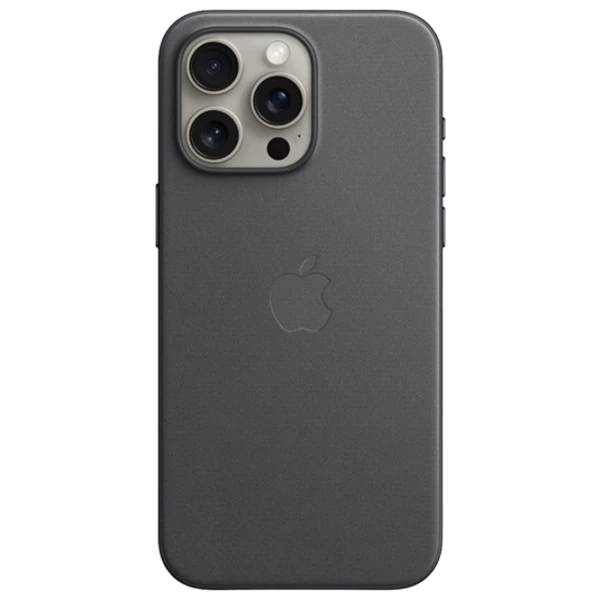 Чехол для смартфона iPhone 15 Pro Max MagSafe Back/ FineWoven/ Черный photo 1