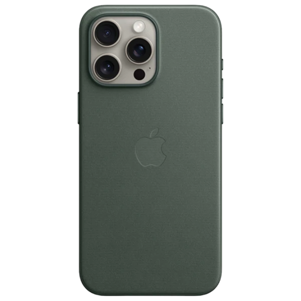 Чехол для смартфона iPhone 15 Pro Max MagSafe Back/ FineWoven/ Зелёный photo 1