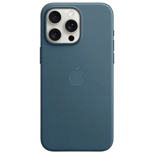 Husă pentru smartphone iPhone 15 Pro Max MagSafe Back/ FineWoven/ Blue photo 2