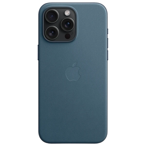 Husă pentru smartphone iPhone 15 Pro Max MagSafe Back/ FineWoven/ Blue photo 3