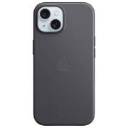 photo Husă pentru smartphone iPhone 15 Plus MagSafe Back/ FineWoven/ Black