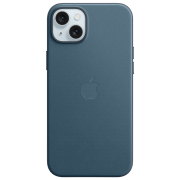 photo Husă pentru smartphone iPhone 15 Plus MagSafe Back/ FineWoven/ Blue