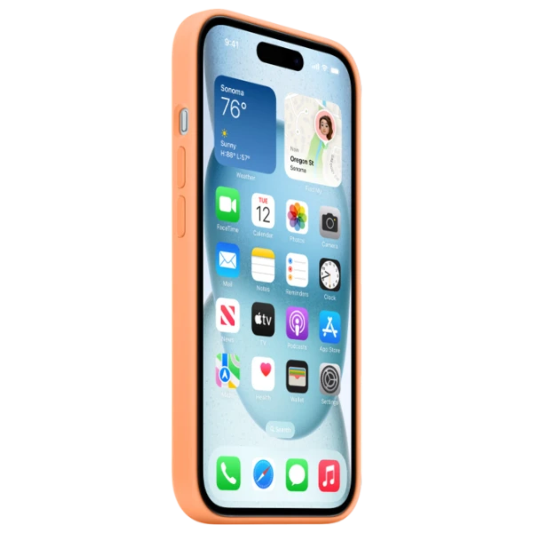 Чехол для смартфона iPhone 15 Plus MagSafe Back/ TPU/ Оранжевый photo 3