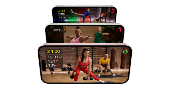 Mai multe moduri pentru a începe lucru cu Apple Fitness+