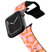 photo Ремень Apple Watch Ultra 2 Impact Band Happy Floral 38, 40, 41 мм/ Черный Оранжевый