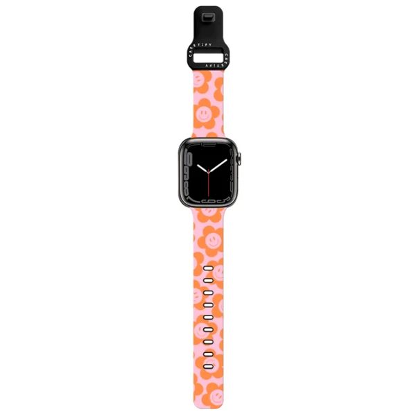 Ремень Apple Watch Ultra 2 Impact Band Happy Floral 38, 40, 41 мм/ Черный Оранжевый photo 2
