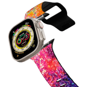 photo Curelușă Apple Watch Ultra 2 Impact Band Dancing in the Moonlight by Ingrid Ching 42, 44, 45, 49 mm/ Black Multicolor