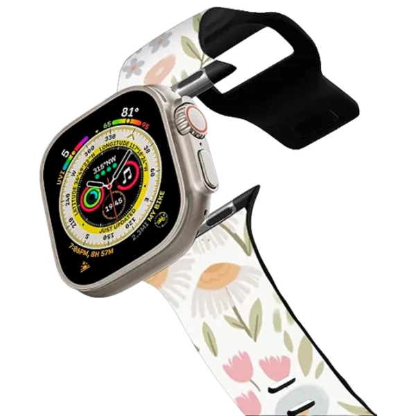 Curelușă Apple Watch Ultra 2 Impact Band Eleanor by Ivory Paper Co 42, 44, 45, 49 mm/ Black Multicolor photo 1