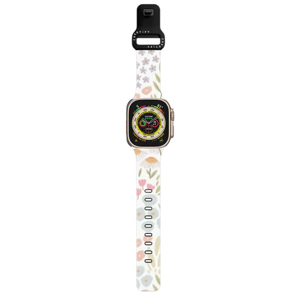 Curelușă Apple Watch Ultra 2 Impact Band Eleanor by Ivory Paper Co 42, 44, 45, 49 mm/ Black Multicolor photo 2