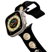 photo Curelușă Apple Watch Ultra 2 Impact Band Moon Phases on Pellets/ 42, 44, 45, 49 mm/ Black White
